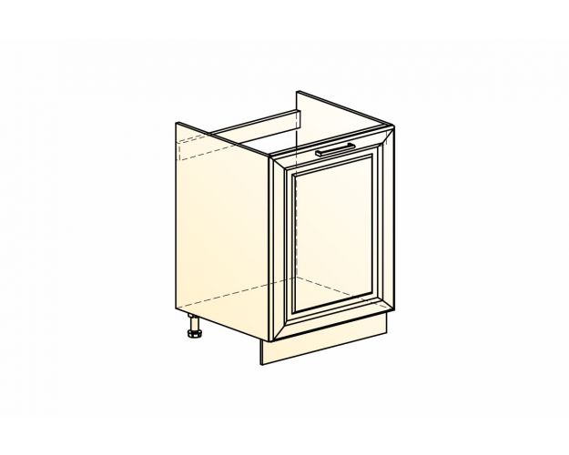 Монако Шкаф рабочий под мойку L500 (1 дв. гл.) (Белый/Мята матовый)