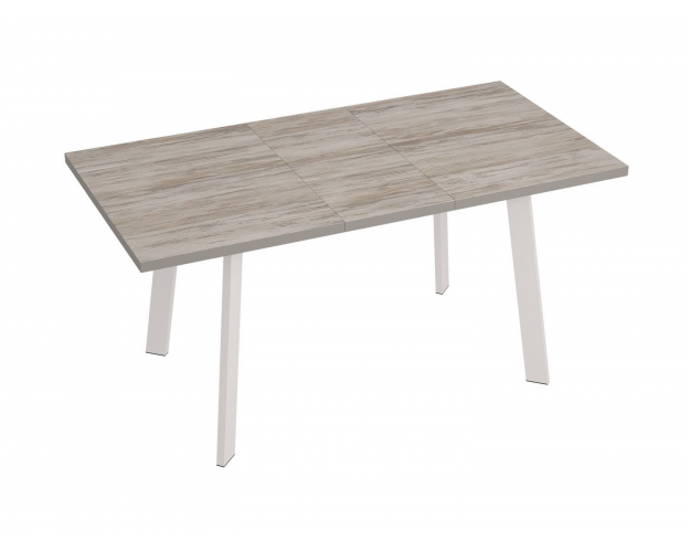 Стол раздвижной Флекс артвуд темный / белый муар